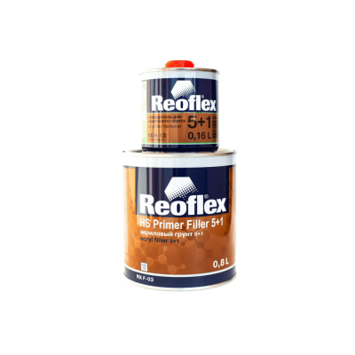 REOFLEX Грунт 2К Акриловый 5+1 красный 0,8л+0,16л